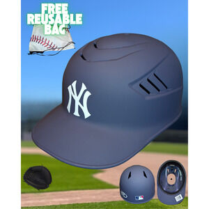 ⚾⚾ NY YANKEES MACH Batting Catchers Coaches Skull Helmet MLB Official GAME L@@K⚾
